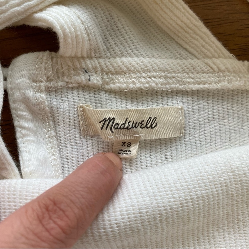 MADEWELL Ottoman Jaquard Cross back tank top - Picture 8 of 8